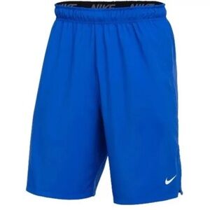 Nike Men's Vibrant Blue Athletic Shorts